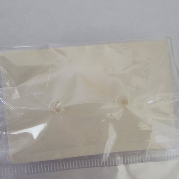 925 Silver Post ABS Plastic Imitation Pearl Cabochons, Flower, White, Earring - Picture 4 of 4